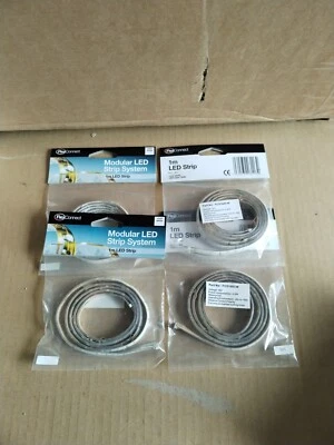 4x Flex Connect Modular LED strip Light System Cool White 1m each K6C3 - Image 1 of 4