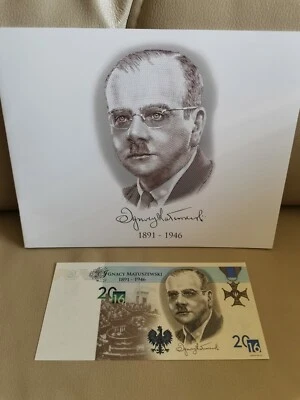  TEST NOTE PWPW POLAND 2017 RARE FOLDER  MATUSZEWSKI first version 1st ENGLISH ! - Image 1 of 4