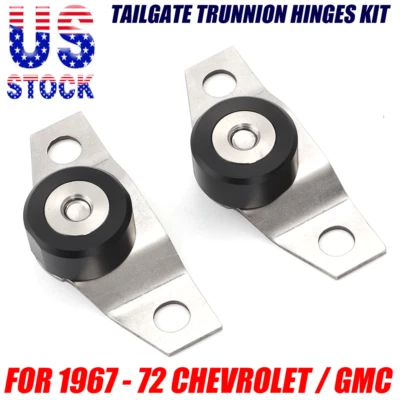 Tailgate Trunnion Hinge Set For 67-72 Chevrolet GMC Truck Fleetside Blazer Jimmy Foto 1 de 4