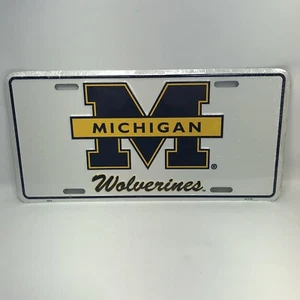 Michigan Wolverines Metal License Plate NCAA Auto Tag College Vanity Team Sign - Picture 1 of 2