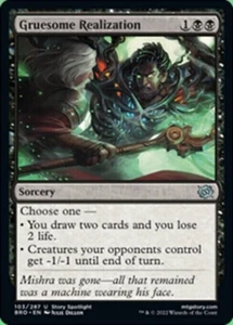 Gruesome Realization (103) The Brothers' War BRO MTG Magic - Picture 1 of 1