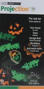 Gemmy LED LightShow Proyección Verde/Naranja Feliz Halloween Remolino Giratorio - Imagen 1 de 3