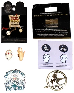 Lot Of 8 Pins Disney Hoop Dee Doo Revue 2000, I Conquered Everest 2013 Face Hand - Picture 1 of 24