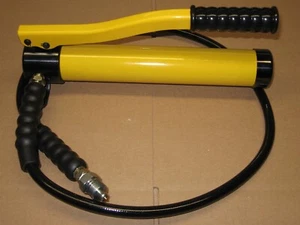 HYDRAULIC HAND PUMP & HOSE 10 TON NEW TOP USA SELLER ! ! ! - Picture 1 of 4