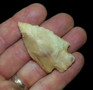 AFTON OKLAHOMA TRANSLUCENT INDIAN ARROWHEAD ARTIFACT COLLECTIBLE RELIC - Bild 1 von 4