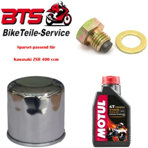 Sparset 1L Öl, Filter, Ablassschraube passend für Kawasaki ZXR 400 ccm 81 - Bild 1 von 1