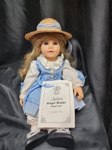 D2 16 Zoll Vintage Engel Puppe Aschenputtel Puppe blonde Haare blaue Augen 281/750 - Bild 1 von 20
