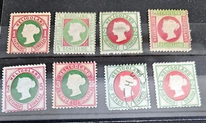 Vintage Heligoland stamps Queen Victoria - Picture 1 of 8