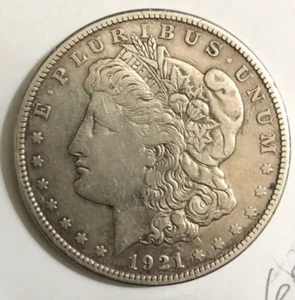 1921-S EF/AU MORGAN SILVER DOLLAR US $1 COIN ***Beautiful Bright Coin*** - Picture 1 of 4