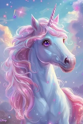 Unicorn Canvas Picture Print Wall Art - Image 1 of 3