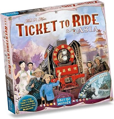 Days of Wonder | Ticket to Ride Asia Board Game EXPANSION | Ages 8+ | For 2 to 6 - Image 1 of 3