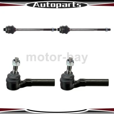 4pcs Inner Outer Tie Rod End Fits 2002 2003 2004 2005 Chevrolet Avalanche 2500 - Image 1 of 3