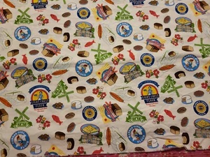 Kansas Girl Representations in Harina Saco Tela Material Pan Logo 40x36" - Imagen 1 de 2