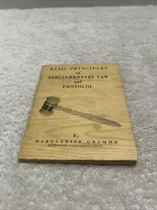 Vtg 1955 Basic Principles of Parliamentary Law and Protocol. - Picture 1 of 10