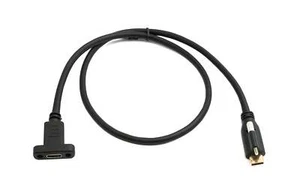 SYSTEM-S USB 3.1 Gen 2 Cable 60 CM Type C Plug To Socket Single Screw - Zdjęcie 1 z 4