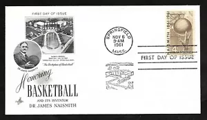 #1189 4c Dr. James Naismith - Basketball Inventor - ArtCraft FDC - Picture 1 of 2