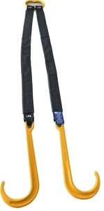 Car Carrying Tow Strap 2 leg 1300mm Long SWL 2000KG Tilt Tray Towing Tow Truck - Picture 1 of 1