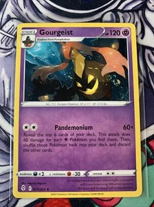 Pokemon : SWSH EVOLVING SKIES GOURGEIST 077/203 RARE REVERSE FREE SHIPPING - Picture 1 of 1