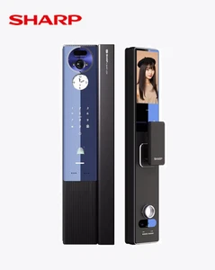 SHARP [H5-FV] Digital Door Lock 3D Facial Palm Vein Recognition WiFi Dual Camera - Picture 1 of 19