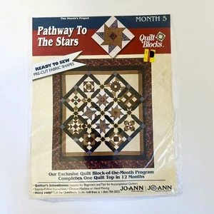 Quilt Block of Month JoAnn "Pathway to the Stars" 2001 MONTH 5 Twinkling Star - Picture 1 of 2