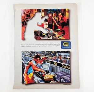 Best Buy 2001 Laminated Ad Turn On The Fun Retro Collectible Gift Advert - Picture 1 of 6