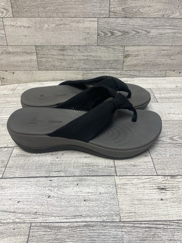 Clarks Cloudsteppers Arla Glison sandali neri con zeppa donna taglia 5