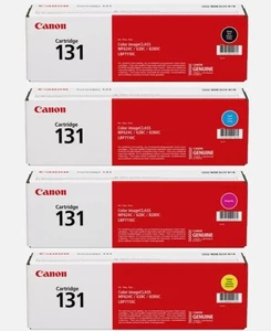Canon 131 Toner Set BK/C/M/Y, Original, OEM, hohe Reichweite, 4er Pack, versiegelt - Bild 1 von 6