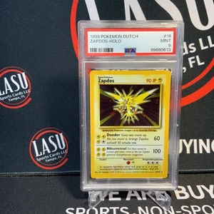 1999 POKEMON DUTCH #16 ZAPDOS-HOLO PSA 9 - Picture 1 of 2