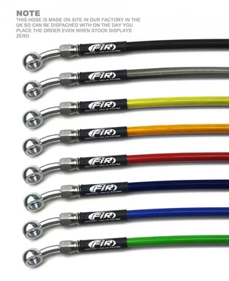 MANGUERA TAG-Z FRENO DELANTERO AMARILLO/NEGRO, HUSABERG FC450 FC550 2004-2005, KIT HECHO Foto 1 de 3