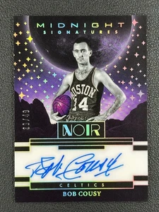 2024-25 Panini Noir Midnught Bob Cousy Auto 39/49 Celtics#Z - Picture 1 of 2