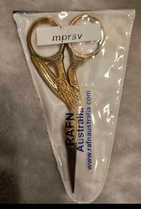 Vintage Stork Crane Bird Sewing Embroidery Scissors Unmarked - Picture 1 of 2