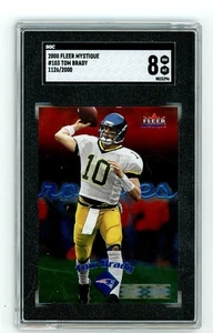 2000 FLEER MYSTIQUE TOM BRADY RC #1126/2000 #103 SGC 8 - Picture 1 of 2