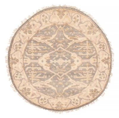 4'1" x 4'1" Hand Knotted Oriental Carpet Traditional Wool Area Rug - Image 1 of 4