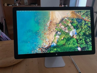 Apple Thunderbolt Display 27 Zoll 2560×1440 QHD Monitor Model A1407 silber - Bild 1 von 4