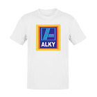 FUNNY ALDI ALKY Mens T-Shirt Funny Joke Parody Designer Sleep Dad Husband Gift