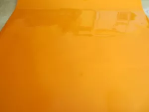 Qualitäts Bügelfolie Bespannfolie dunkel gelb rot - gelb 1,00 x 0,64m - Bild 1 von 2