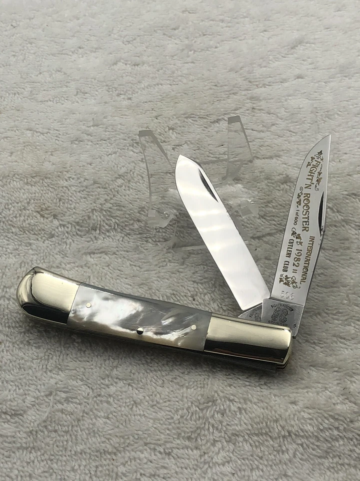 Navaja de Bolsillo Fight'n Rooster Edición Limitada 1/600 2 Hojas Trapper Madreperla (#18) Foto 1 de 4