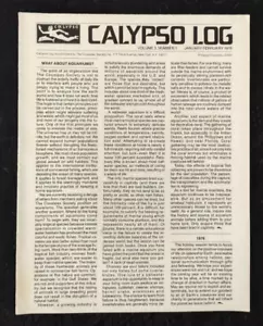 CALYPSO LOG -The Cousteau Society, V 3, No. 1, January-February 1976 Issue - Picture 1 of 4