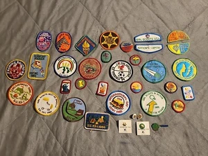 31 Vintage Girl Scouts Badge / Patches And 7 Pins Bundle Lot 1980’s Vgc - Picture 1 of 5