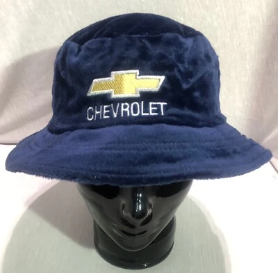 Chevrolet Dark Blue Bucket Hat Micro Furr GM Chevy Logo Cap New 👀 👍🏼 🔥 - Image 1 of 3