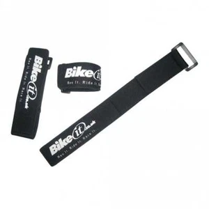 Bike It Universal Motorcycle Security Handlebar Brake Lever Jammer Strap (Negro) - Imagen 1 de 1