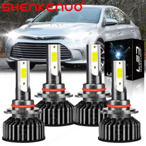 For Toyota Avalon 2013-2018 LED Headlight High Low Beam 4 Bulbs Kit 9005+9005 - Picture 1 of 12