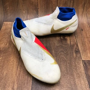 Nike ID Phantom VSN Elite DF SG-Pro ACC Soccer Cleats AR4963-994 White Size 10.5 - Picture 1 of 10
