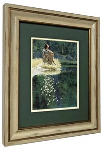 Bev Doolittle LET MY SPIRIT SOAR From Where Silence Speaks (WSS) Matted & Framed - Picture 1 of 1