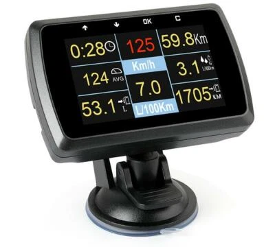 HUD Head Up Display Speedometer Car Driving Digital Speed Meter Fuel Consumption - Image 1 of 4