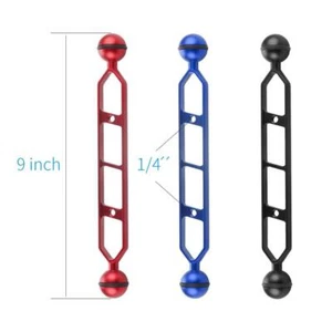 CNC Ball Head Butterfly Clip 9" Light Arm for Action Camera - Picture 1 of 8