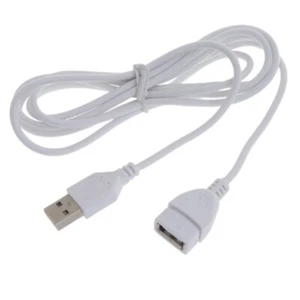 USB Extension Cable Cable A Male Plug To Female Socket Extention USB Cord 5ft - Afbeelding 1 van 8