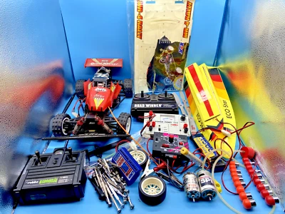 #4205# Konvolut RC Auto Ersatzteil Robbe, Kyosho, Sammo Graupner *Bastler* - Bild 1 von 4
