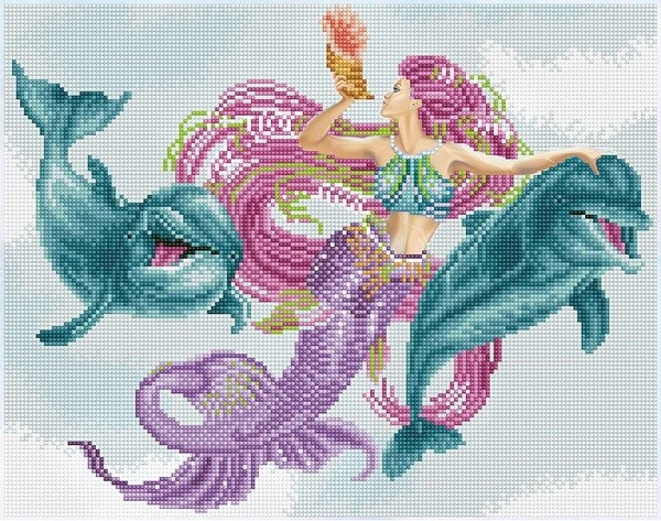 Diamond Dotz Facet Art Kit - Mermaid and Friends - image 1 of 1