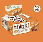 think! (thinkThin) High Protein Bars ~ Creamy Peanut Butter~20g Protein ~10 Bars